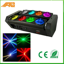 8pcs 10w Rgbw 4 em 1 conduziu luzes principais moventes do feixe da aranha para o disco