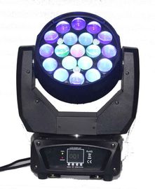A cabeça movente do DJ da lavagem do zumbido ilumina a liga de alumínio 16CH 12CH de 19Pcs 12w