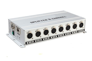 controlador 10w 2KG 8CH da luz de Dmx do amplificador do sinal do divisor de 8ch Dmx