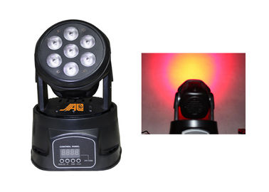 7pcs 10w Rgbw 4 em 1 cabeça movente conduziu luzes do disco da iluminação da fase
