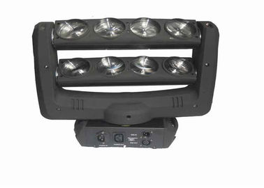 A aranha dobro da fileira conduziu RGBW claro 8pcs 10 watts de luz principal movente do diodo emissor de luz