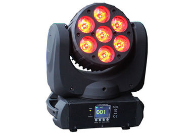 Canal de iluminação principal movente profissional da fase clara do diodo emissor de luz 7pcs ângulo do feixe luminoso de 11/17 feriados lâmpada do DJ do disco de 20 graus