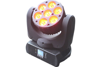 Canal de iluminação principal movente profissional da fase clara do diodo emissor de luz 7pcs ângulo do feixe luminoso de 11/17 feriados lâmpada do DJ do disco de 20 graus