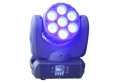 Canal de iluminação principal movente profissional da fase clara do diodo emissor de luz 7pcs ângulo do feixe luminoso de 11/17 feriados lâmpada do DJ do disco de 20 graus