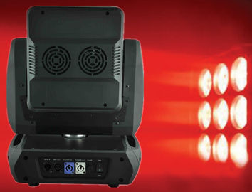 quadrado americano claro principal movente 14/19/46 CH do CREE RGBW do diodo emissor de luz 9pcs