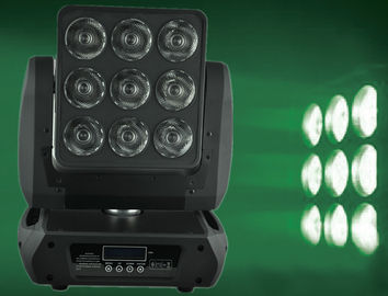 quadrado americano claro principal movente 14/19/46 CH do CREE RGBW do diodo emissor de luz 9pcs