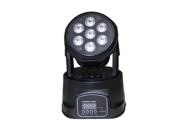 ângulo movente do feixe luminoso das cabeças do feriado da fase 80W de 7pcs RGBW 10 graus