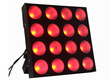 O equipamento de iluminação mais cego conduzido do DJ da fase do disco da matriz, Dmx conduziu luzes da fase 4 x 4 30w Rgb 3 em 1