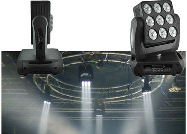 Forme a clube o mini diodo emissor de luz a luz principal movente 9pcs 10w Rgbw DJ lâmpada principal movente