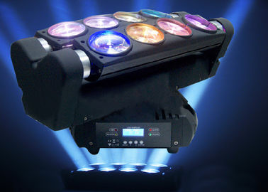 A aranha principal movente da iluminação do DJ do partido de disco ilumina cor do diodo emissor de luz 8x10W RGBW do Cree a multi