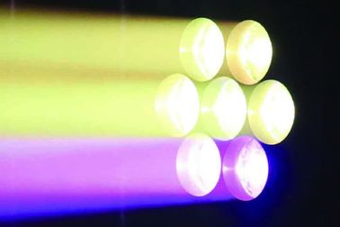 7 luzes sem fio luminosas principais moventes da mostra do diodo emissor de luz DMX512 do feixe RGBW do diodo emissor de luz de X15W