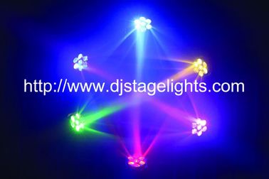 7 luzes sem fio luminosas principais moventes da mostra do diodo emissor de luz DMX512 do feixe RGBW do diodo emissor de luz de X15W