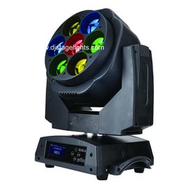 7 luzes sem fio luminosas principais moventes da mostra do diodo emissor de luz DMX512 do feixe RGBW do diodo emissor de luz de X15W