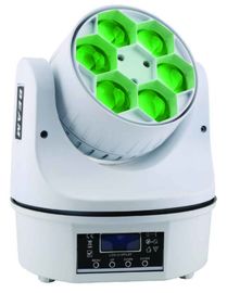 luz principal movente RGBW 4 do diodo emissor de luz do olho da abelha 6pcs em 1 com luzes do feixe do zumbido