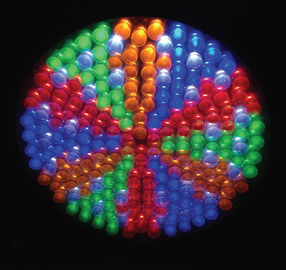 RGBAW a pilhas conduziu a luz do casamento/paridade conduzida magro conduzida 198pcs * 10mm