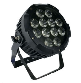 IP65 12pcs * 12w 4 em 1 paridade exterior do diodo emissor de luz de RGBW com alumínio fundiu o alojamento