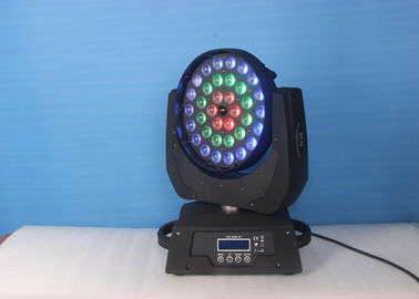 36 do feixe UV do diodo emissor de luz de X 18W RGBW luz principal movente, iluminação conduzida da fase