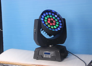 36 do feixe UV do diodo emissor de luz de X 18W RGBW luz principal movente, iluminação conduzida da fase