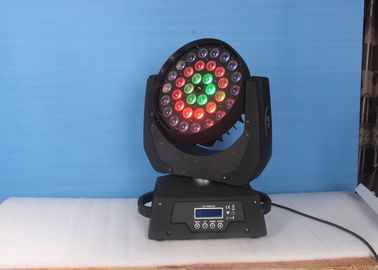 36 do feixe UV do diodo emissor de luz de X 18W RGBW luz principal movente, iluminação conduzida da fase