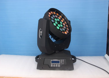 36 do feixe UV do diodo emissor de luz de X 18W RGBW luz principal movente, iluminação conduzida da fase
