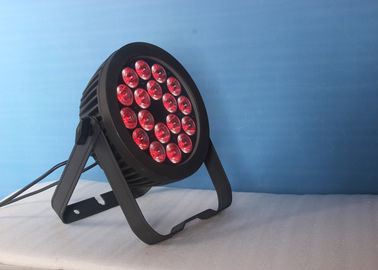 18 PCes 6 em luzes das latas de 1 paridade da fase do diodo emissor de luz de RGBW com alojamento fundido alumínio