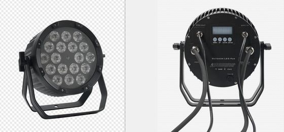 18pcs 12W IP65 resistente à água LED exterior Par Para Eventos RGBWA UV 6in1