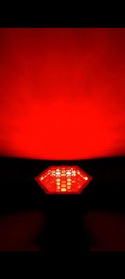 RGB Strobe Matrix Led Retro Lâmpadas de lavagem acentuada luz auxiliar strob Hexagun luz