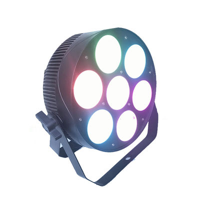 Alumlium DMX512 7PCS 30W 4 em 1 paridade do diodo emissor de luz pode luzes