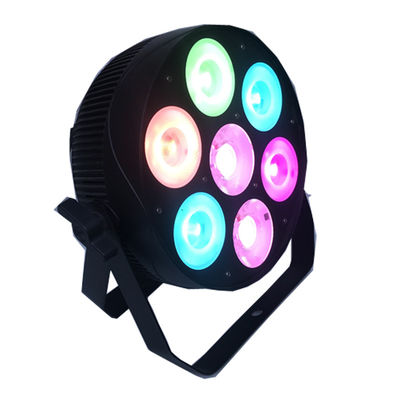 Alumlium DMX512 7PCS 30W 4 em 1 paridade do diodo emissor de luz pode luzes