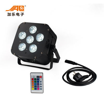Bateria 6x18w Rgbwa 6 uv de Wifi em umas latas sem fio de 1 paridade do diodo emissor de luz para o casamento