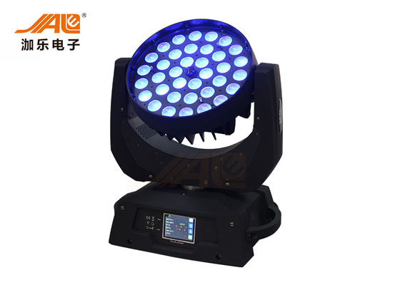 A venda quente 36pcs 18w RGBWA 6in1 UV conduziu a luz principal móvel da lavagem do zumbido