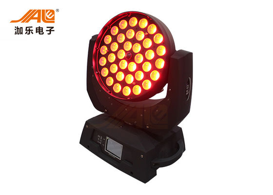 A venda quente 36pcs 18w RGBWA 6in1 UV conduziu a luz principal móvel da lavagem do zumbido