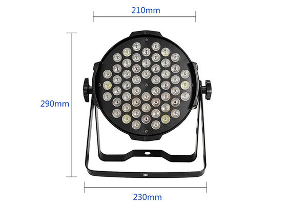 54x3w RGBW 3 em 1 paridade do diodo emissor de luz pode ilumina o escurecimento eletrônico de 100%
