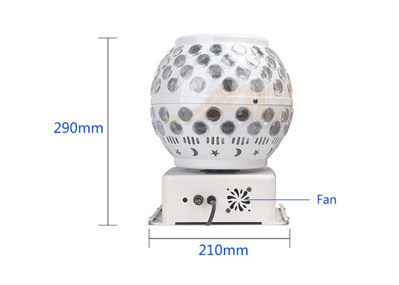 O RGB 3 em 1 fase do disco do efeito do diodo emissor de luz 50W ilumina Crystal Magic Ball