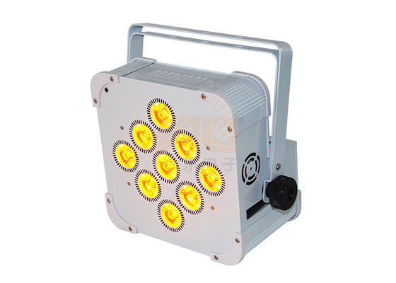 luz sem fio da bateria do diodo emissor de luz da Tri cor do brilho alto da luz da paridade de 9*6w DMX
