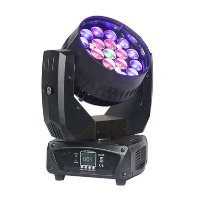 19*12W luz principal móvel do diodo emissor de luz da lente 8° para o clube noturno
