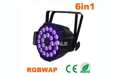 A paridade do diodo emissor de luz da parte superior 1 pode luzes que 24pcs UV conduziu a lâmpada 6 em 1 iluminação da mostra da fase para o CE do estúdio & a iluminação de RoHS