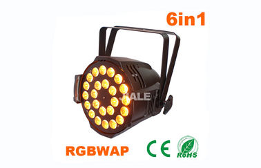 A paridade do diodo emissor de luz da parte superior 1 pode luzes que 24pcs UV conduziu a lâmpada 6 em 1 iluminação da mostra da fase para o CE do estúdio & a iluminação de RoHS