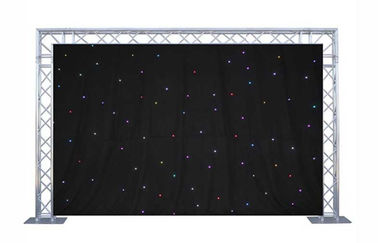 Pano por atacado da cortina da estrela do diodo emissor de luz que ilumina o RGB para a decoração da fase do casamento ou do evento