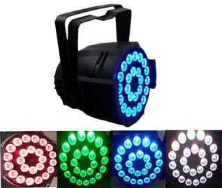 O âmbar branco azul verde vermelho RGBWA 5 em 1 paridade conduzida 64 DJ Par a iluminação da mostra da fase das latas