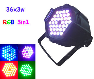 36pcs 3w Rgb 3 em 1 paridade do diodo emissor de luz pode dispositivos elétricos de iluminação do diodo emissor de luz das luzes DJ/disco/clube nocturno