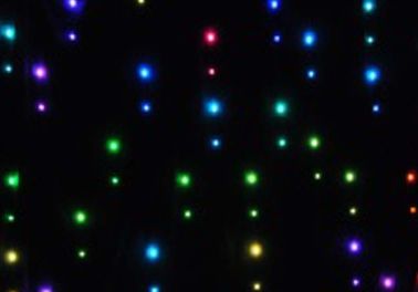 Pano por atacado da cortina da estrela do diodo emissor de luz que ilumina o RGB para a decoração da fase do casamento ou do evento