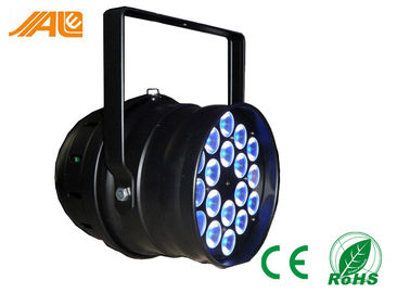 18 internos x 3w/a paridade diodo emissor de luz de 9w RGB 3in1 podem lâmpada conduzida luzes da fase da paridade 64 DMX para o disco