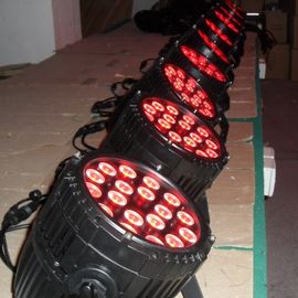 Iluminação profissional exterior de poupança de energia da fase da luz 18 x 10w RGBWA da paridade do diodo emissor de luz
