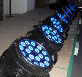 Iluminação profissional exterior de poupança de energia da fase da luz 18 x 10w RGBWA da paridade do diodo emissor de luz