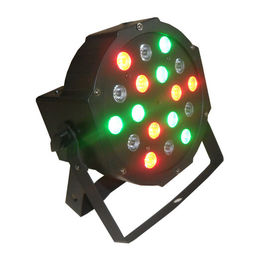 18 x 3w RGB conduziram a luz lisa da paridade/luzes internas conduzidas 7CH DMX do DJ da fase da paridade 64