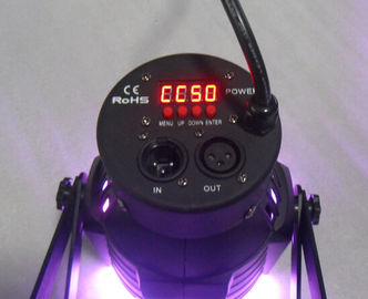 7 x 10w Rgbw 4in1 conduziram luzes moventes da fase do disco da cabeça 64/luzes do casamento