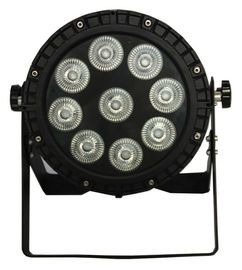 A paridade conduzida impermeável exterior de Ip65 9pcs 10w Rgbw 4in1 pode 64 com seis efeitos do arco-íris
