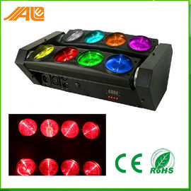 DMX512 RGBW 4in1 8 Eyes luz principal movente do diodo emissor de luz do feixe da aranha/luz de giro da fase