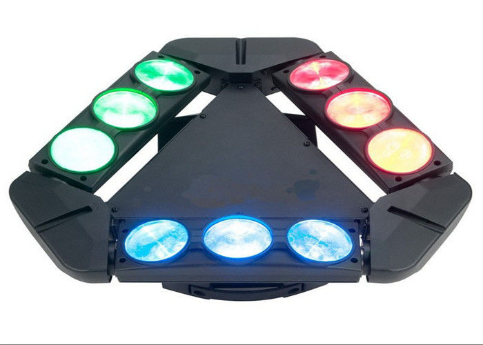 A iluminação principal movente 9 do feixe da aranha de DMX512 100w dirige C.A. 110-240V 50-60HZ das luzes